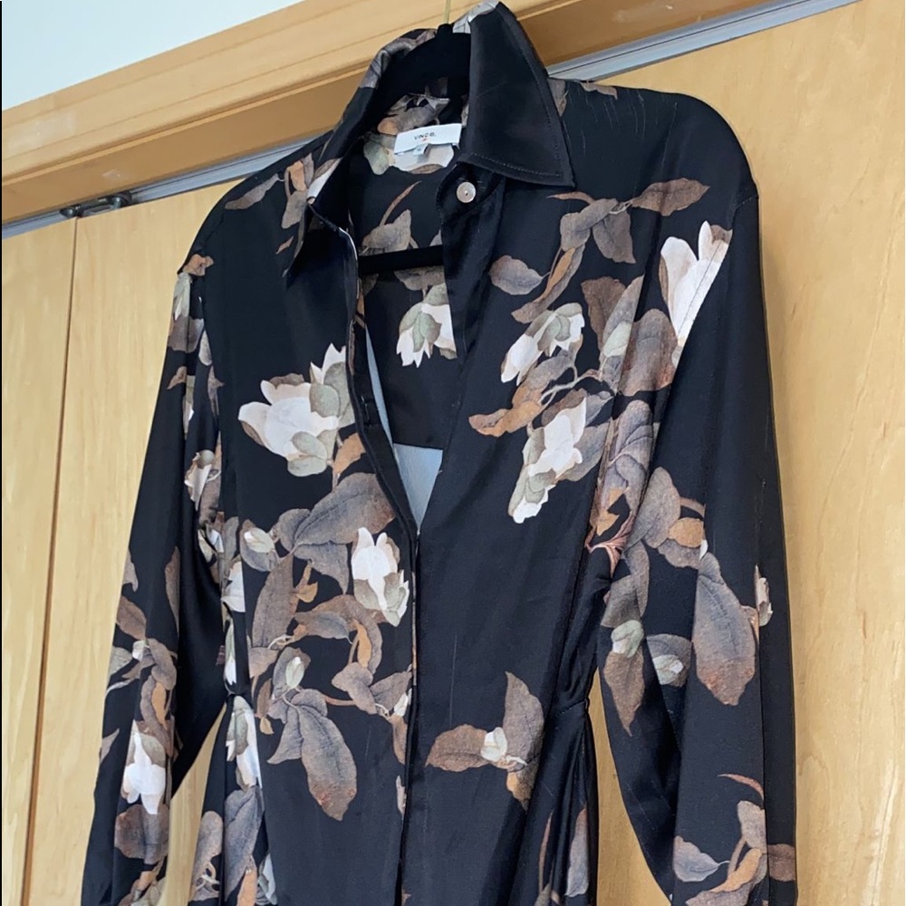 Vince Black Long Sleeve Elegant Dress - Picture 8 of 16